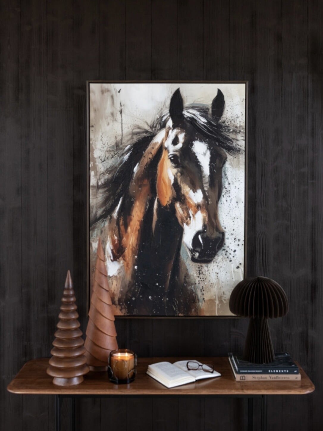 Tableau Cheval Multicolore