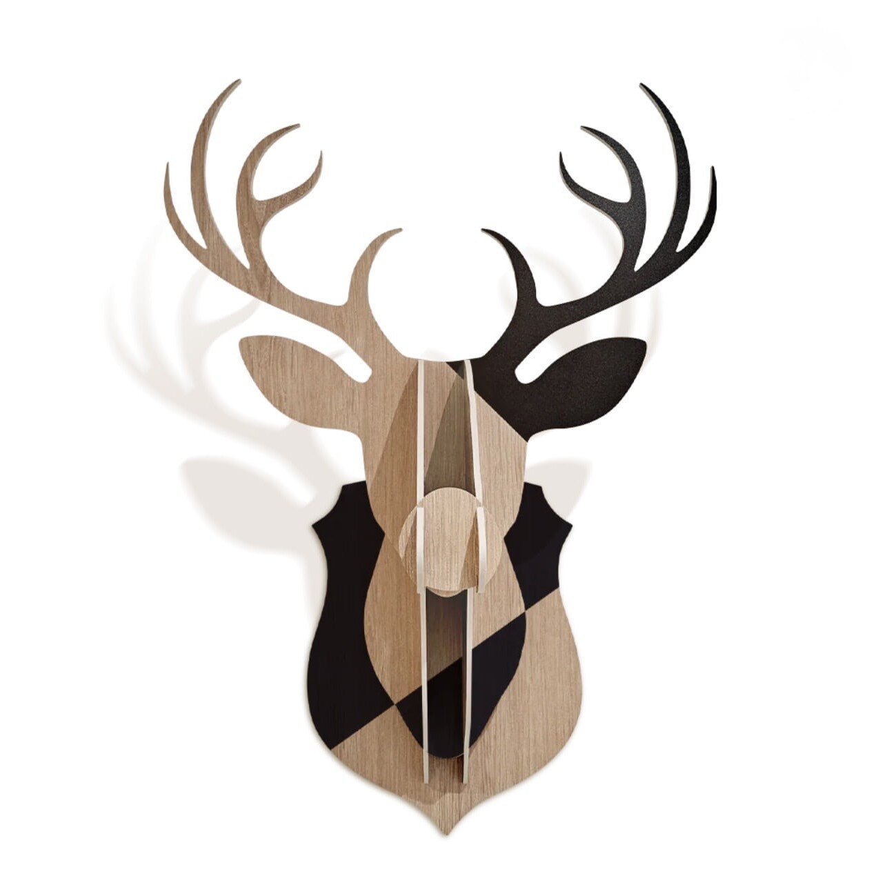 Tête Cerf Bois Trophée