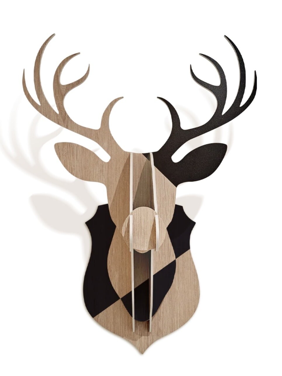 Tête Cerf Bois Trophée