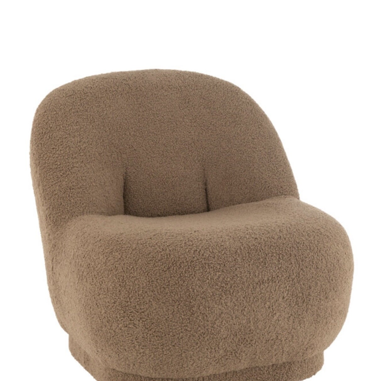 Pouf Teddy Velour Marron