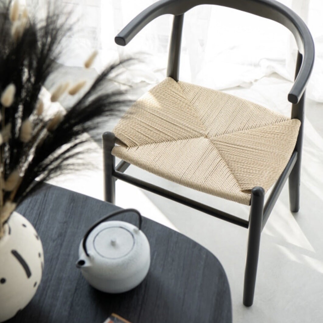 Chaise Toon Bois/ Corde Noir