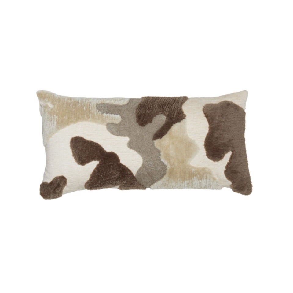 Coussin Cetuno Crème Brun Déhoussable