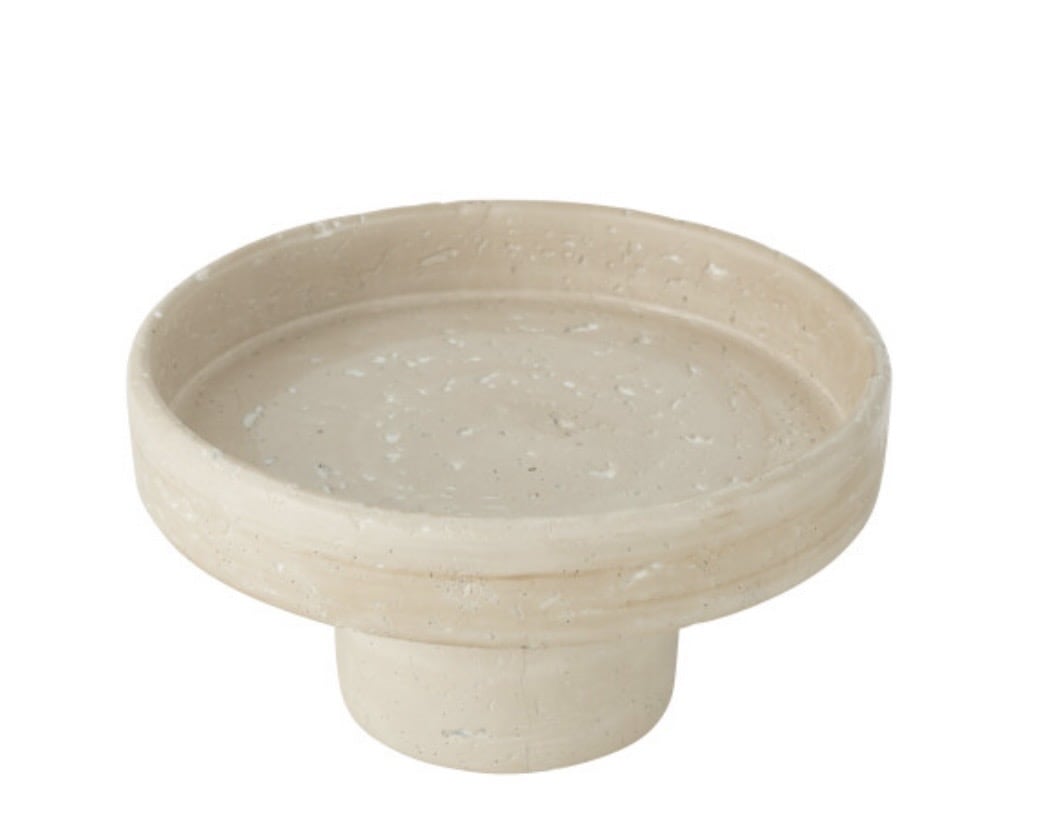 Plateau Olina Ciment Crème