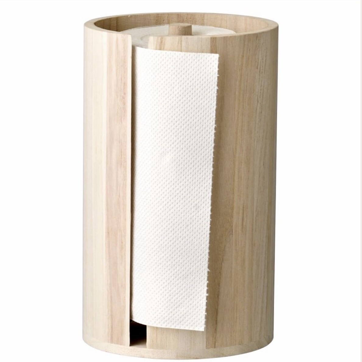 Socle Pour Essuie-Tout Paulownia