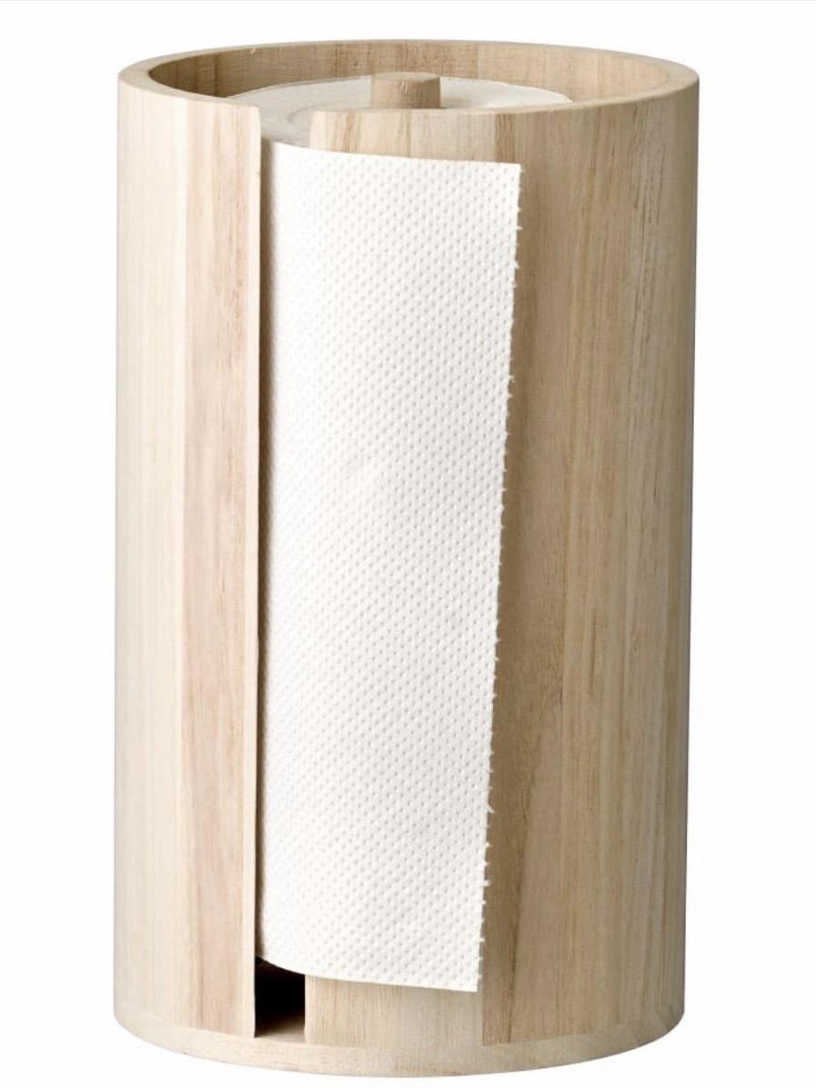 Socle Pour Essuie-Tout Paulownia