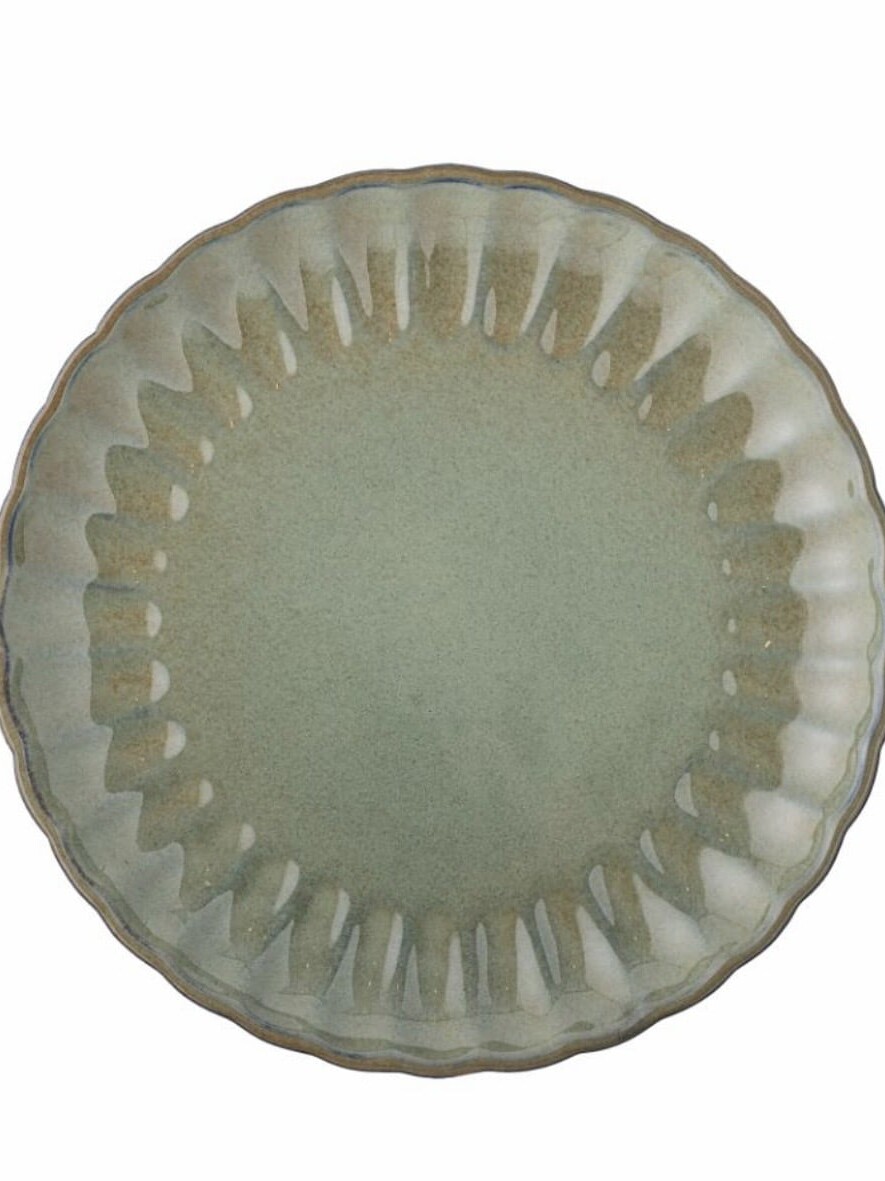 Assiettes Grès Vert Latina 6P