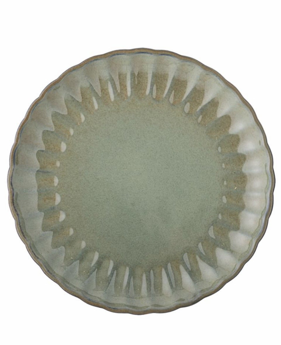 Assiettes Grès Vert Latina 6P