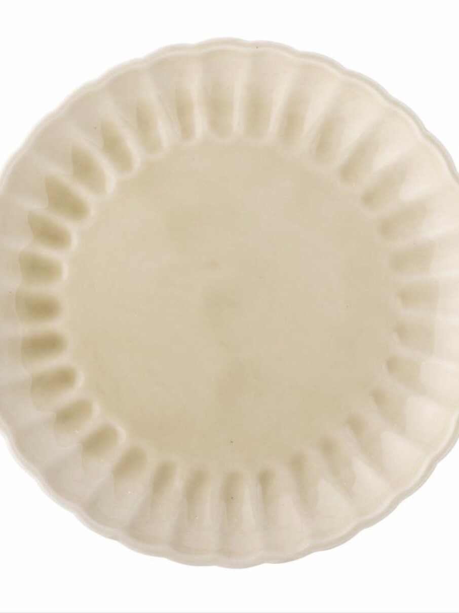 Assiettes Grès Crème Latina 6P