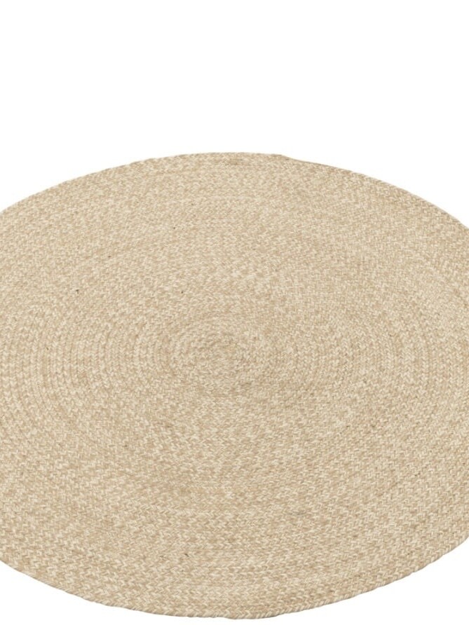 Tapis Miami Extérieur Rond Naturel